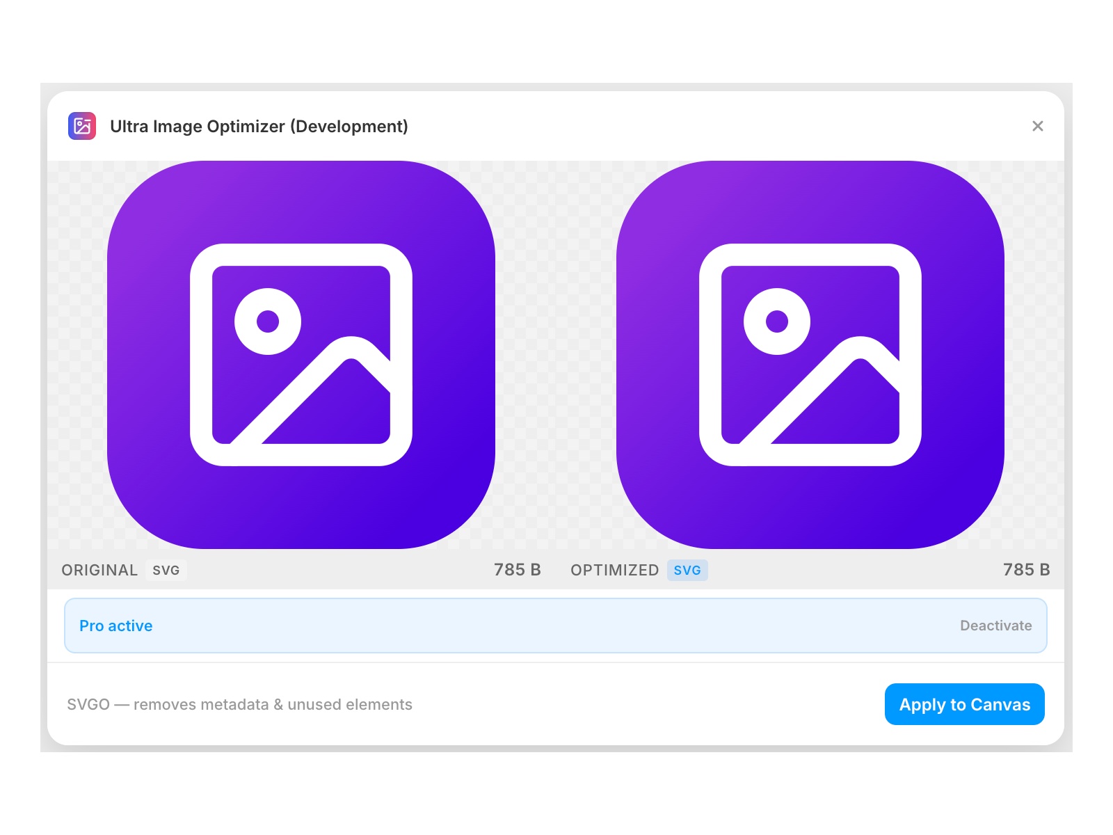 Screenshot 3 for Ultra Image Optimizer, a Framer Marketplace plugin by R ZH.