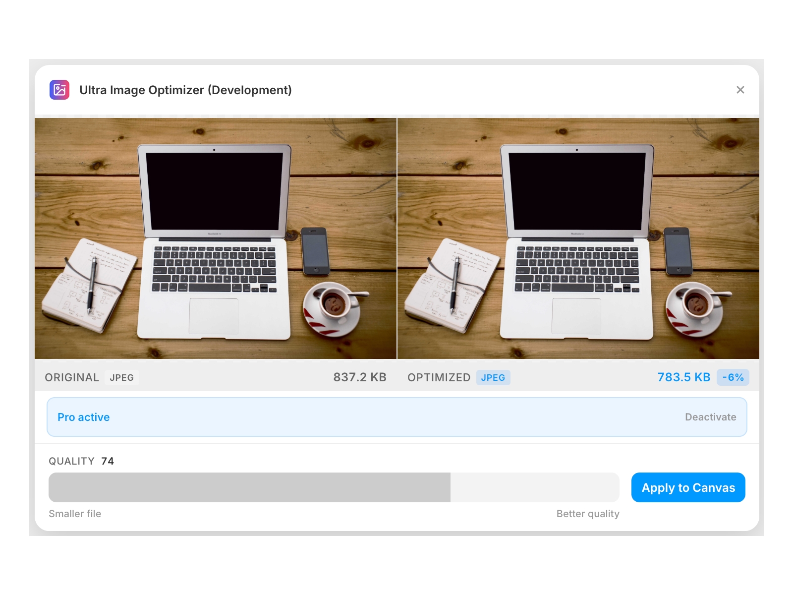 Screenshot 4 for Ultra Image Optimizer, a Framer Marketplace plugin by R ZH.