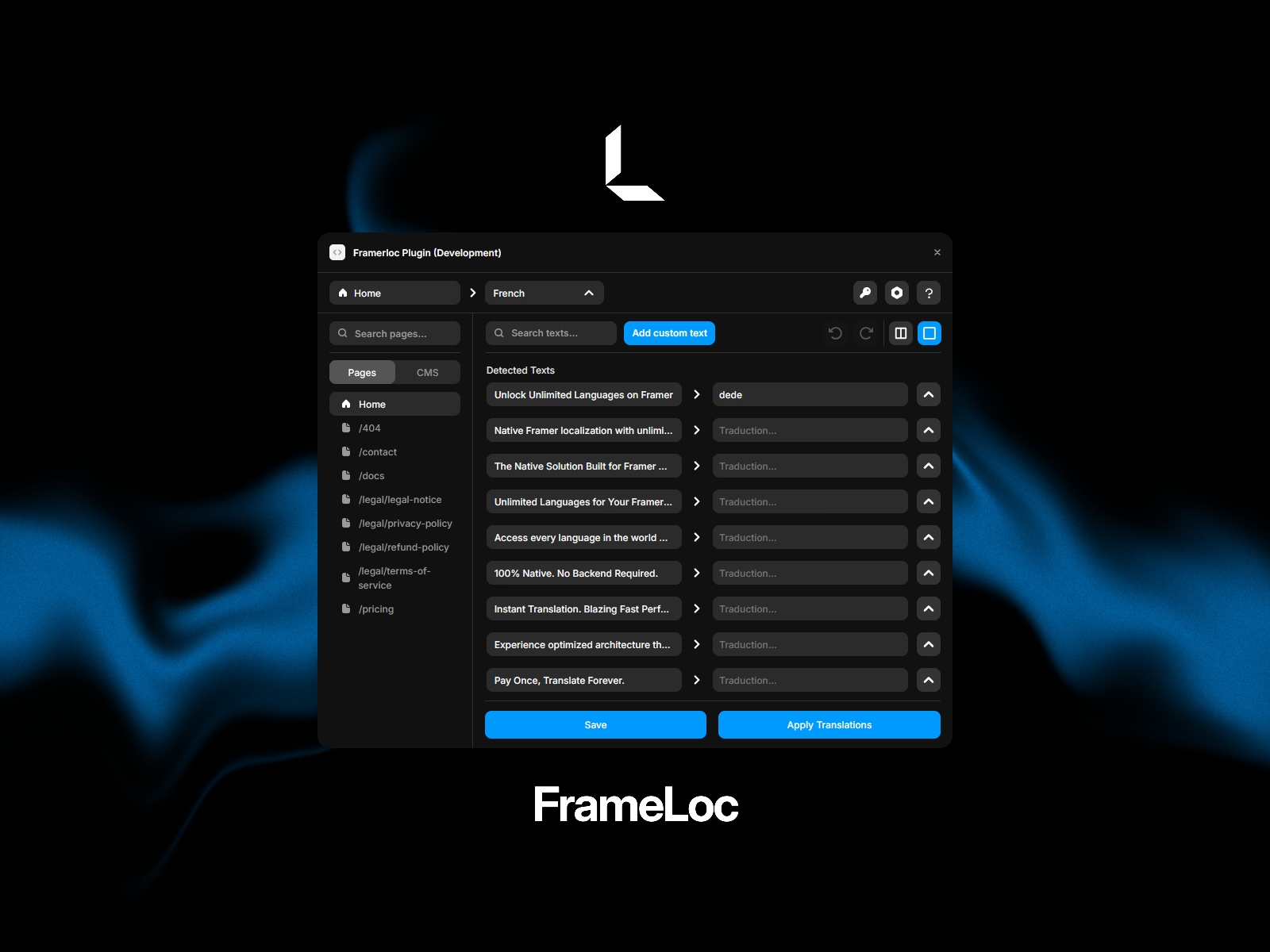 Thumbnail 1 for Frameloc, a Framer Marketplace template by Elias ALVES.