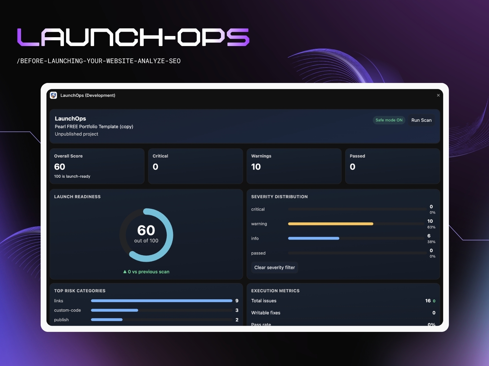 Thumbnail 1 for LaunchOps, a Framer Marketplace template by Farhan Ellahi.