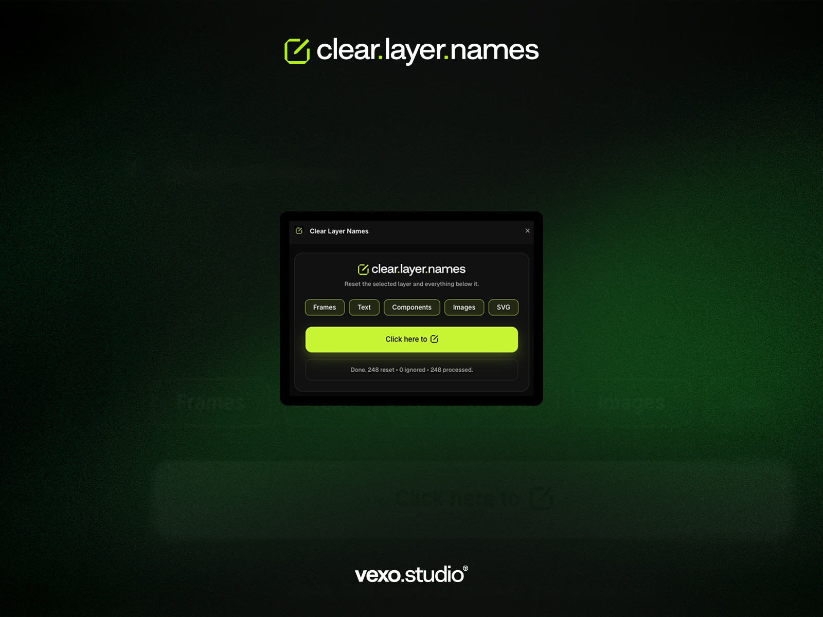 Thumbnail 1 for Clear Layer Names, a Framer Marketplace template by Ives Ferreira.