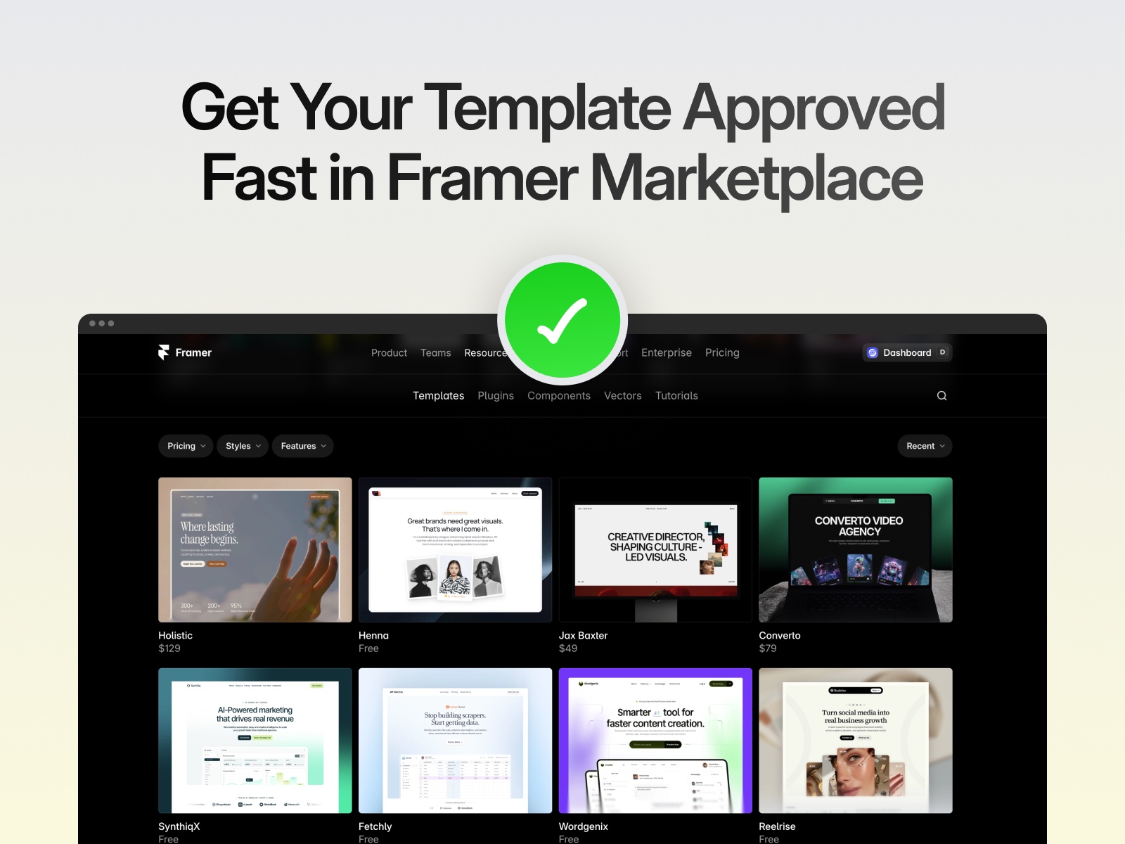 Thumbnail 2 for GrayReview, a Framer Marketplace template by Framerbite.