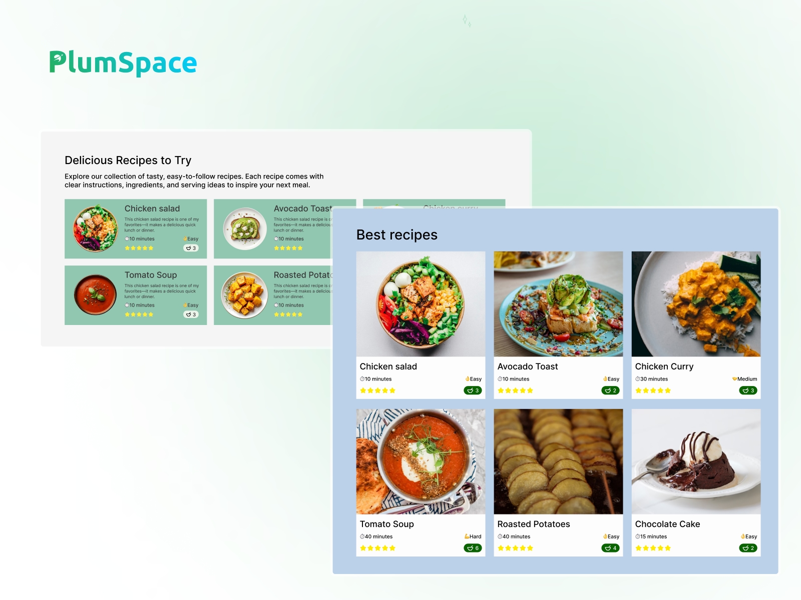 Screenshot 1 for PlumSpace: Recipes, a Framer Marketplace plugin by PlumSpace.