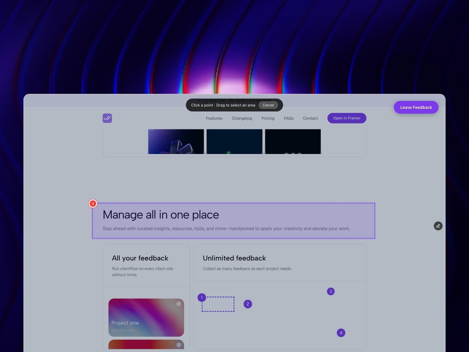 Screenshot 4 for Clientflow, a Framer Marketplace plugin by Carlos Geronimo.