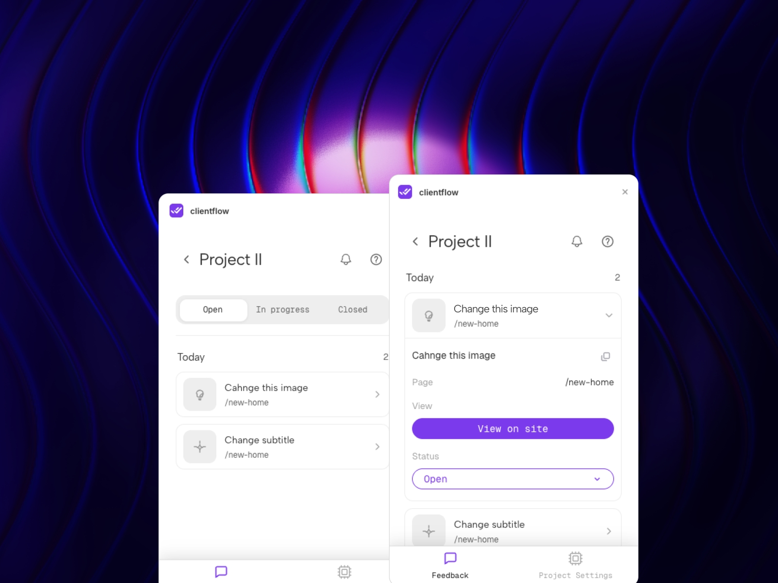 Thumbnail 2 for ClientFlow, a Framer Marketplace template by Carlos Geronimo.