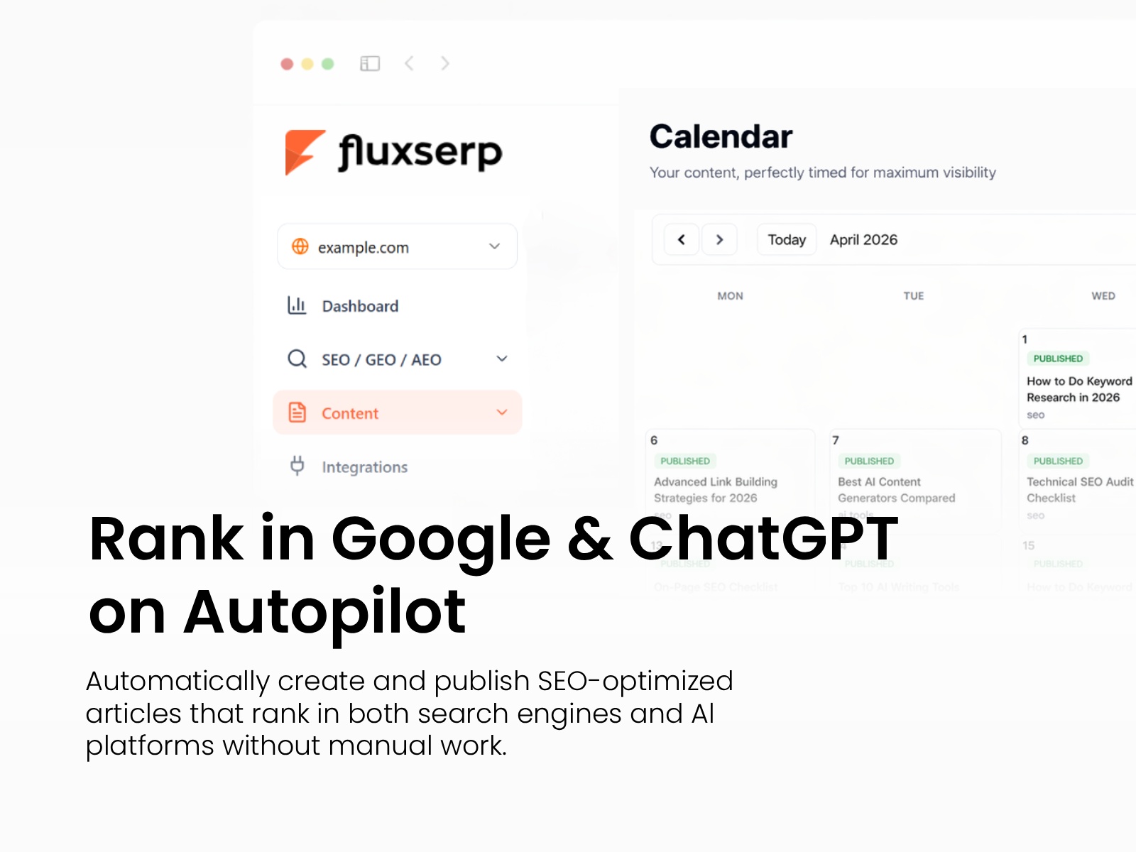 Thumbnail 2 for Fluxserp, a Framer Marketplace template by Dinca Catalin.