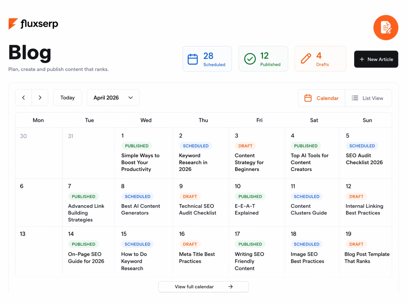 Screenshot 3 for Fluxserp, a Framer Marketplace plugin by Dinca Catalin.