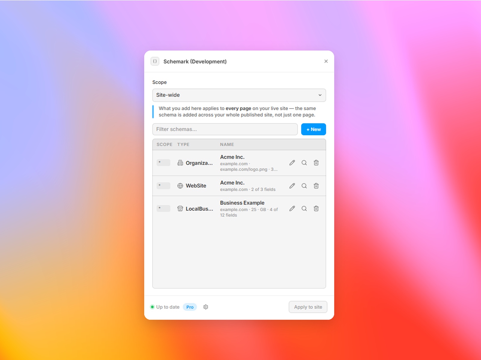 Screenshot 2 for Schemark, a Framer Marketplace plugin by Syauqizaidan Khairan Khalaf.