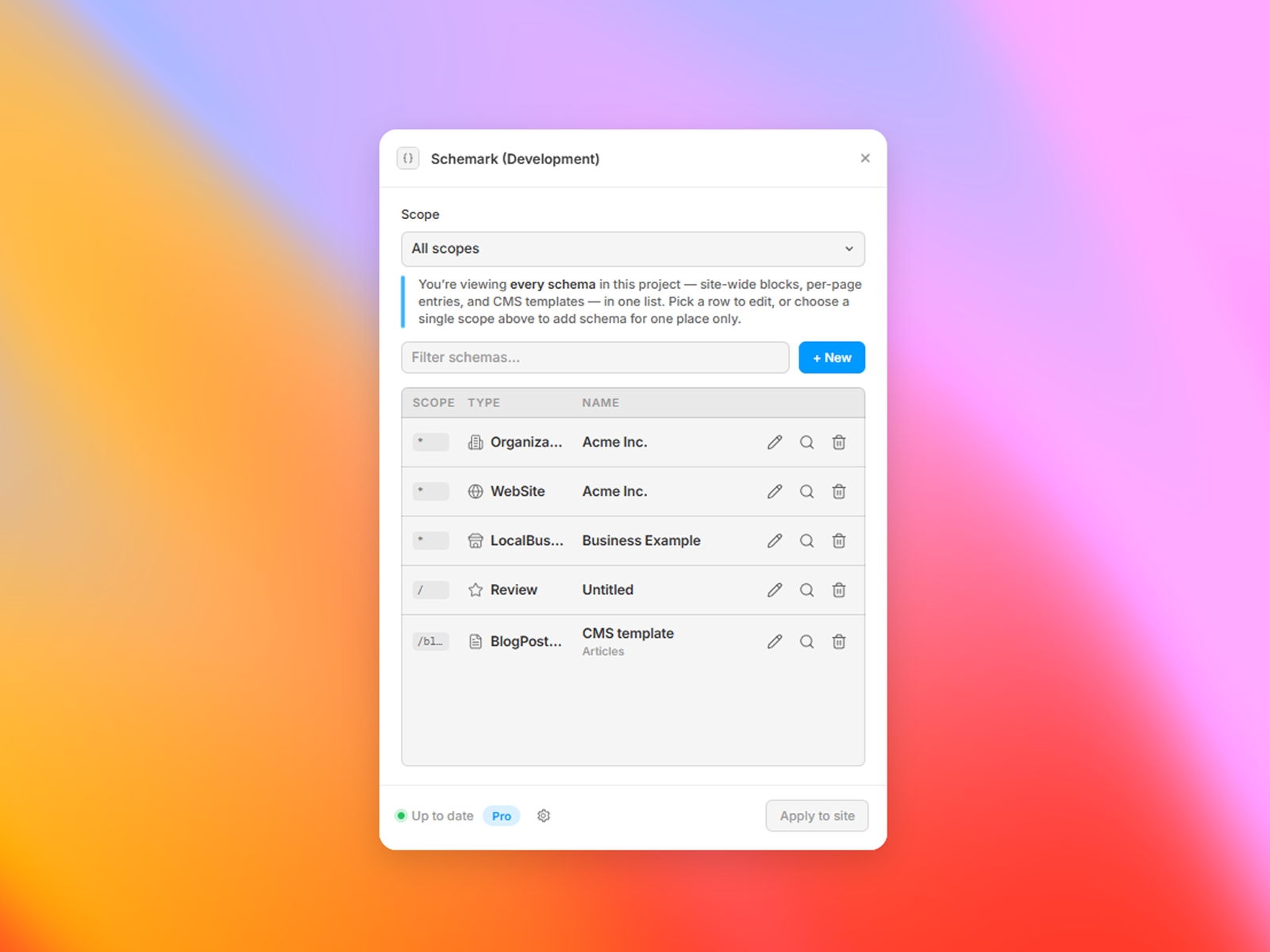 Screenshot 3 for Schemark, a Framer Marketplace plugin by Syauqizaidan Khairan Khalaf.