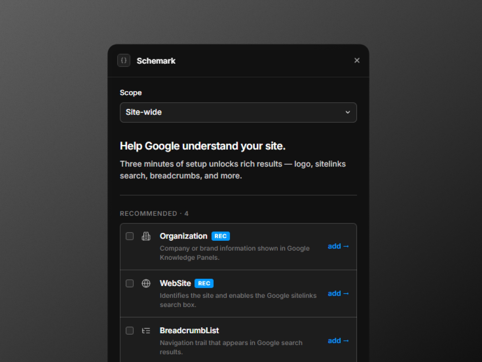 Thumbnail 1 for Schemark, a Framer Marketplace template by Syauqizaidan Khairan Khalaf.