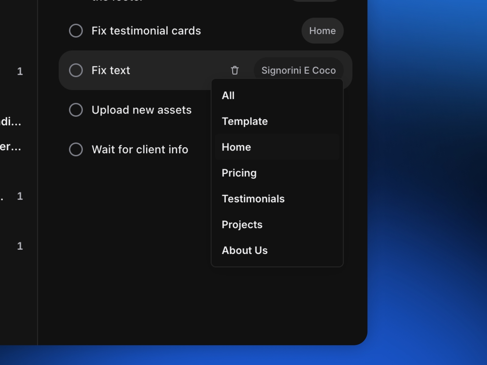 Screenshot 2 for Advanced To-Do List, a Framer Marketplace plugin by Edoardo Galati.