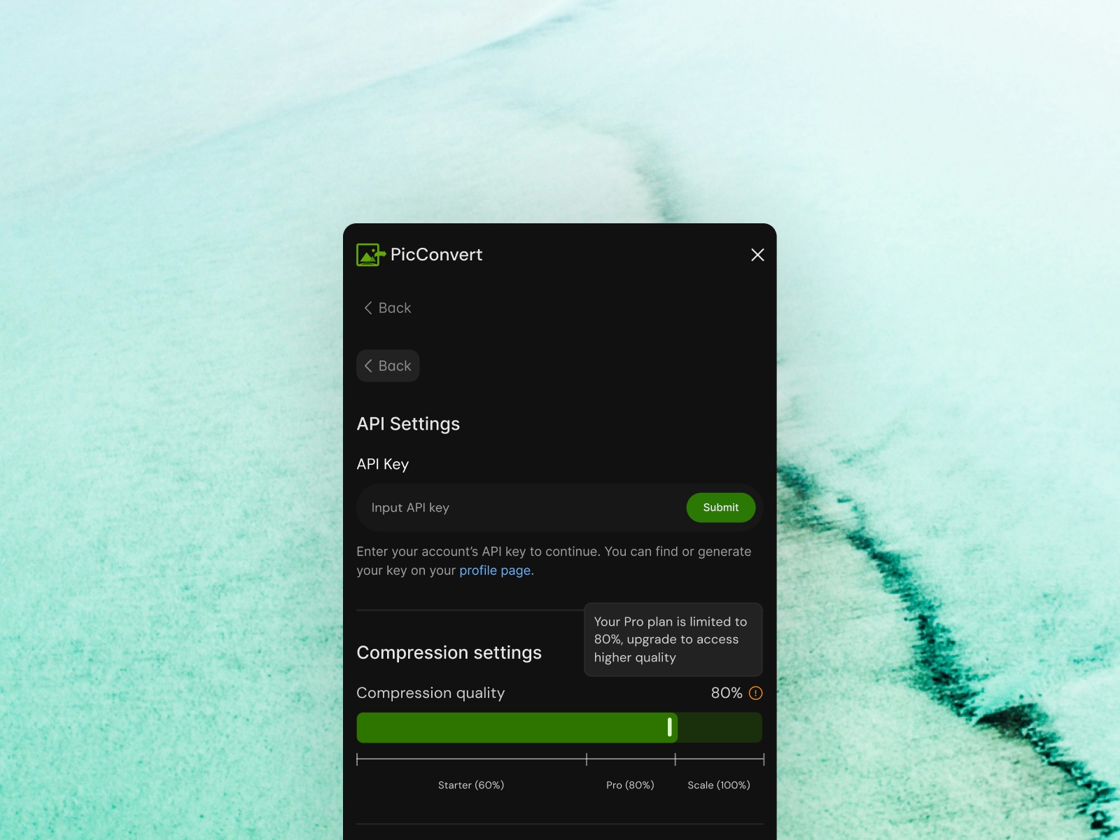 Screenshot 1 for PicConvert, a Framer Marketplace plugin by ADEYEMI AMAO.