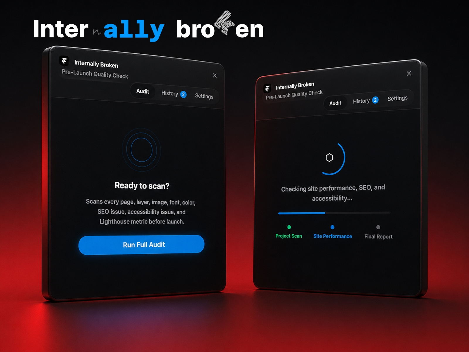 Thumbnail 2 for Internally Broken, a Framer Marketplace template by valorsic studio.