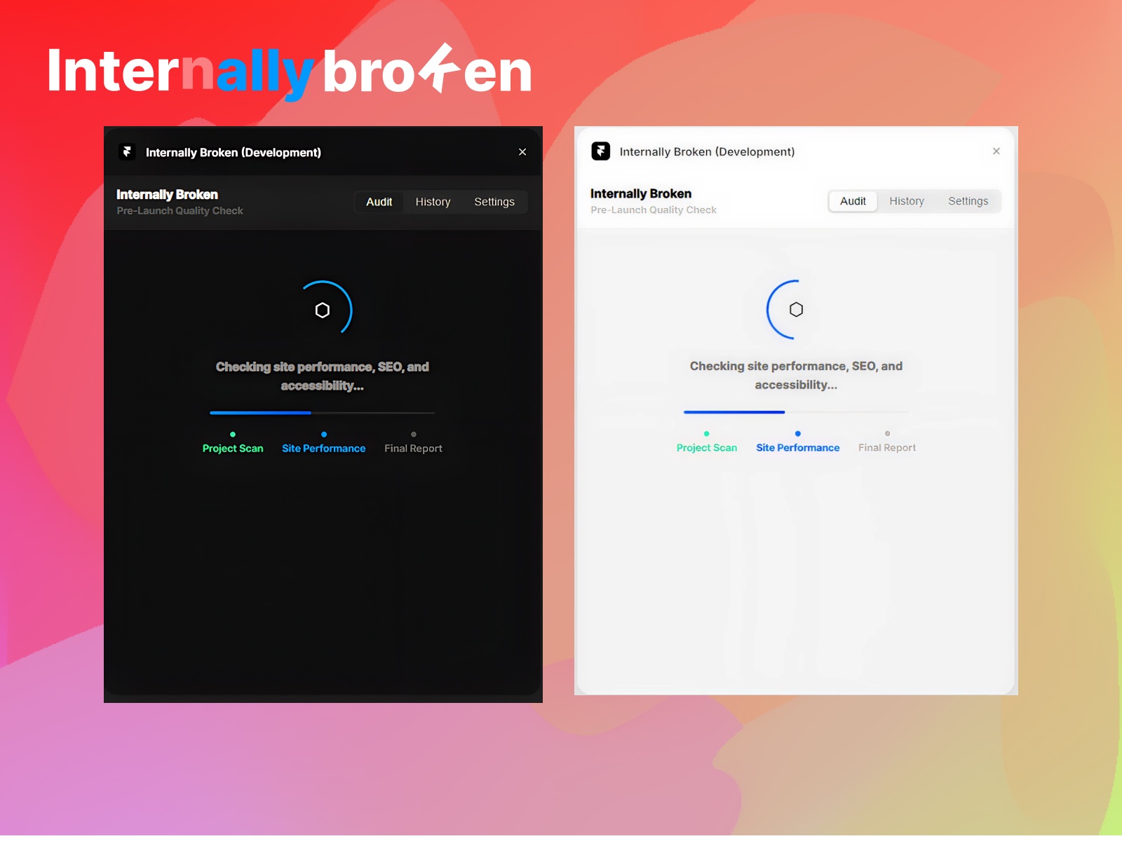 Thumbnail 2 for Internally Broken, a Framer Marketplace template by valorsic studio.
