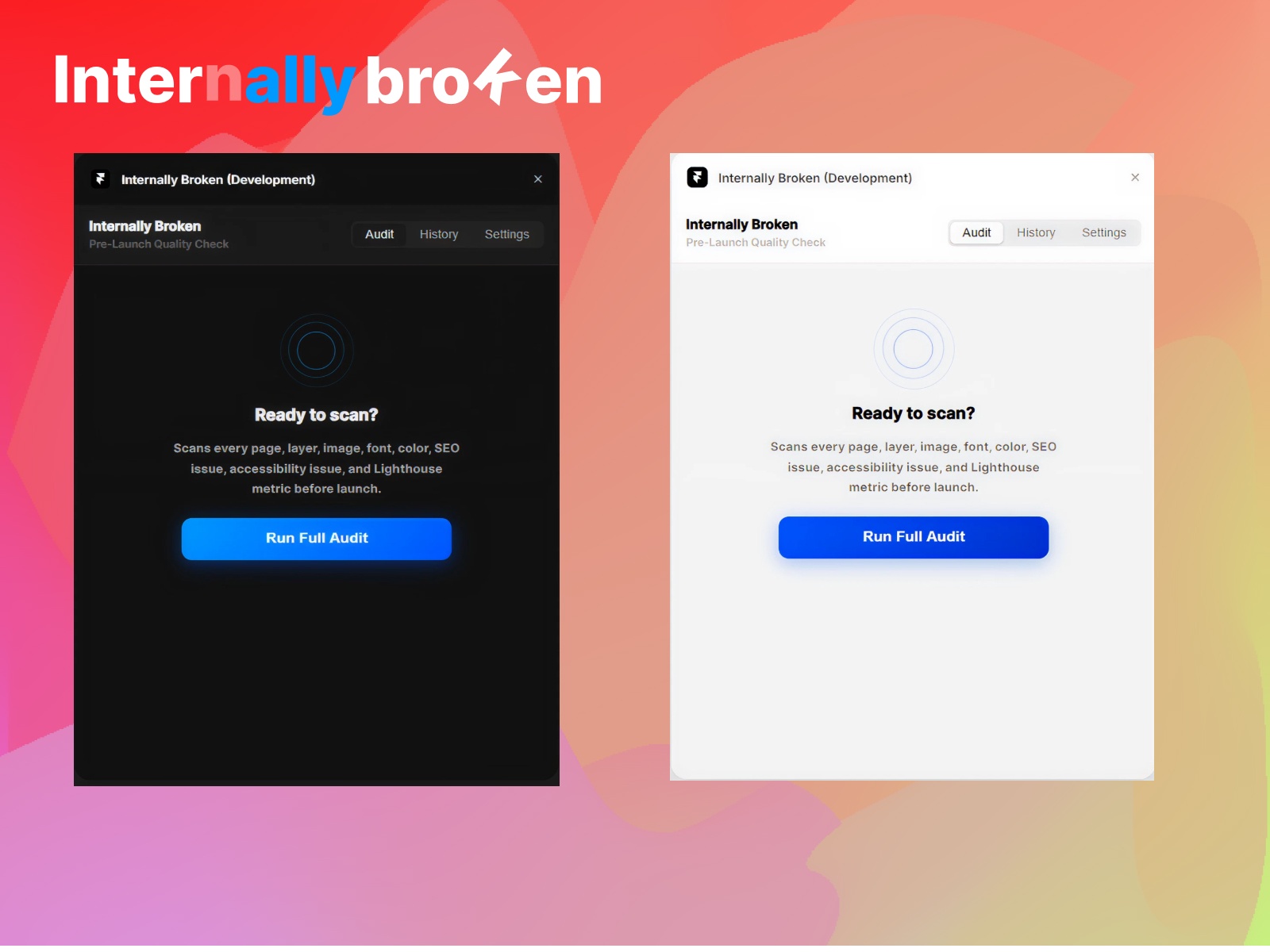 Thumbnail 1 for Internally Broken, a Framer Marketplace template by valorsic studio.