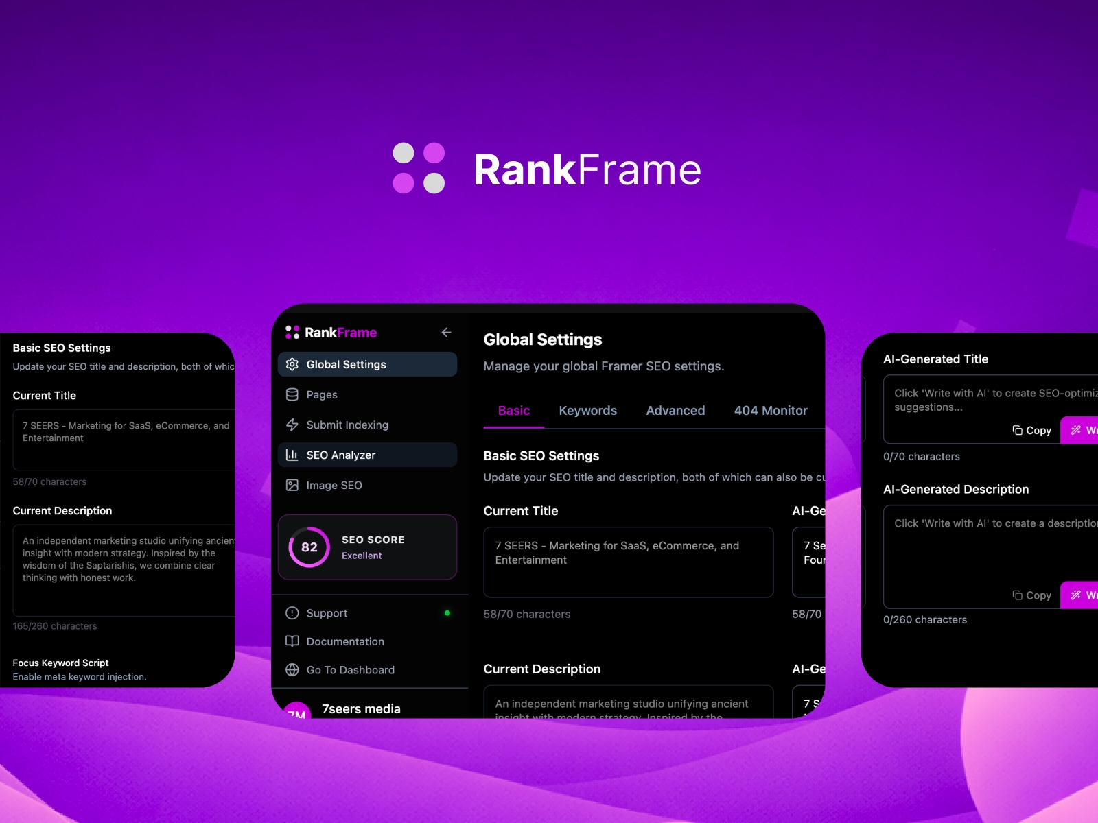 Thumbnail 1 for Rankframe Plugin, a Framer Marketplace template by 7 Seers.