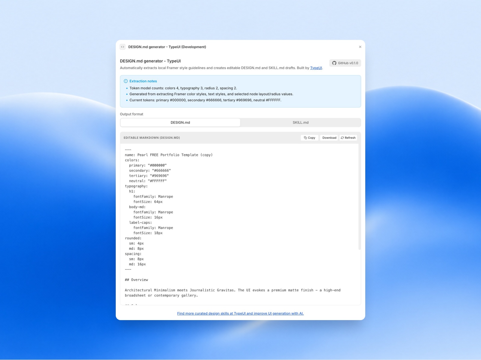 Thumbnail 1 for TypeUI, a Framer Marketplace template by Zoltán Szőgyényi.