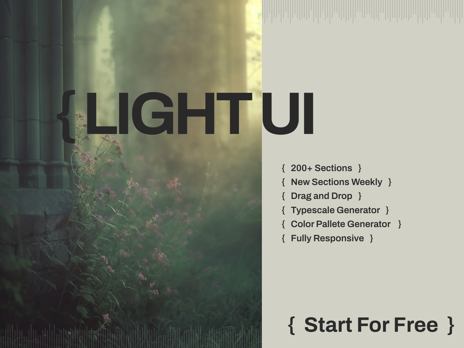 Screenshot 1 for { Light UI }, a Framer Marketplace plugin by Abdelhamid.