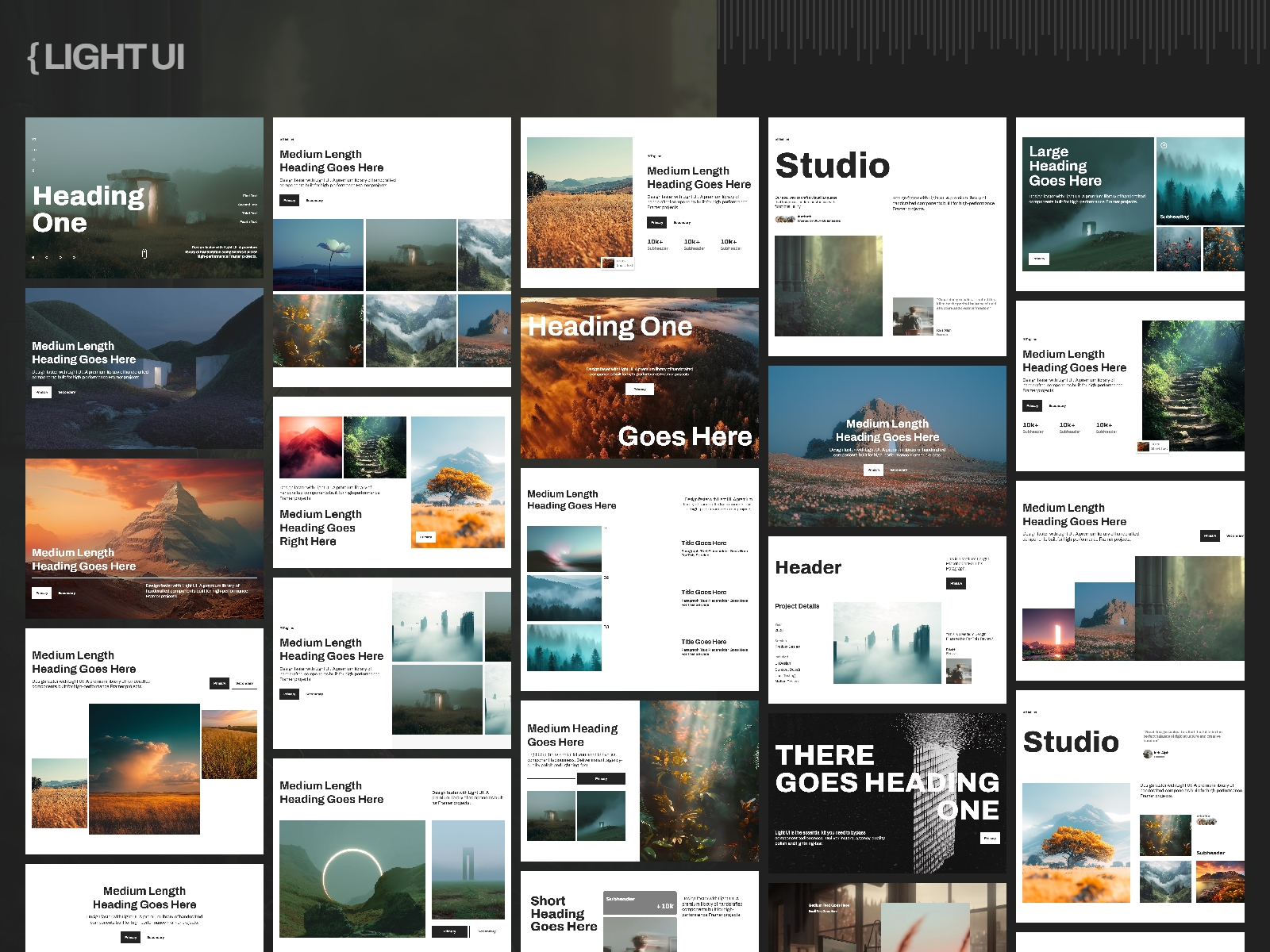 Screenshot 2 for { Light UI }, a Framer Marketplace plugin by Abdelhamid.