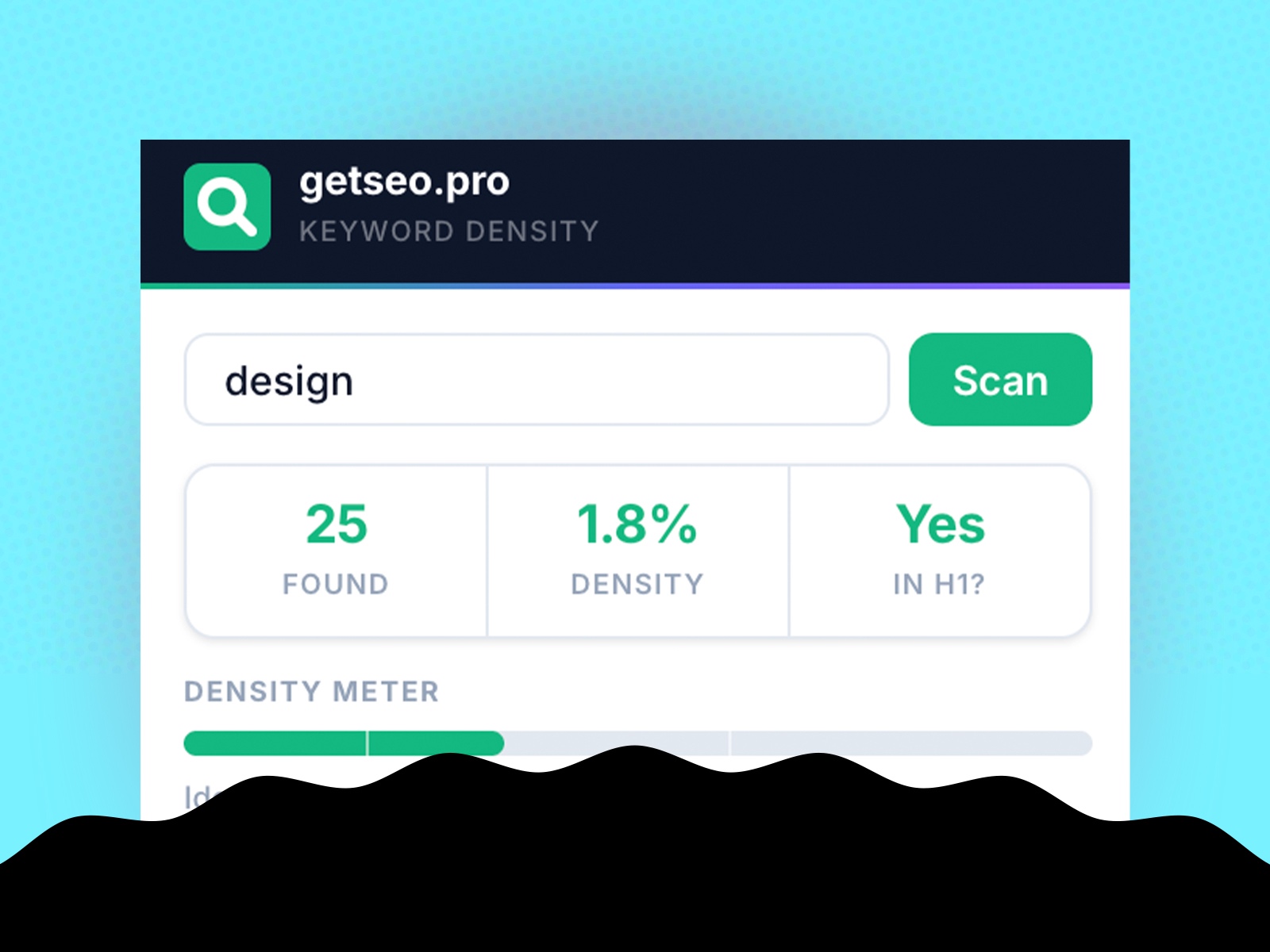Thumbnail 1 for Keyword Density Analyzer, a Framer Marketplace template by getseo.pro _.