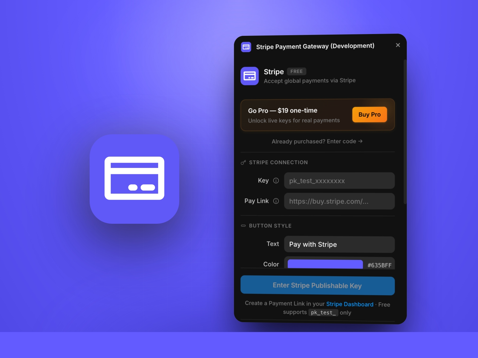 Thumbnail 1 for Stripe Payment Gateway, a Framer Marketplace plugin by Khushal Dewra (KDX Studios).