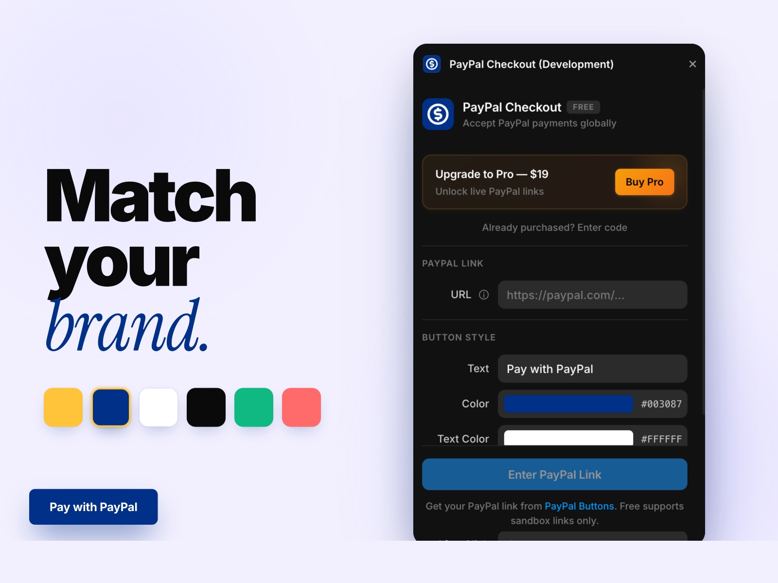 Screenshot 3 for PayPal Checkout, a Framer Marketplace plugin by Khushal Dewra (KDX Studios).