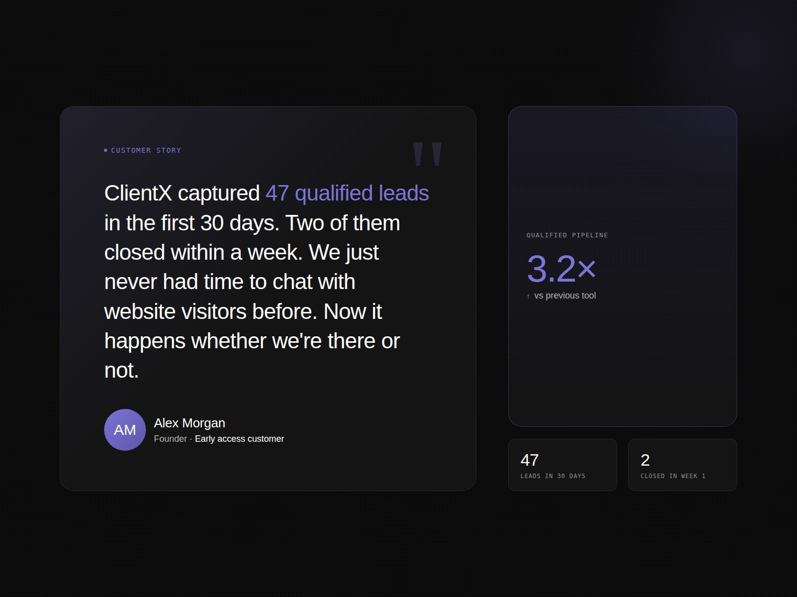 Screenshot 4 for ClientX AI Sales Agent, a Framer Marketplace plugin by Continum.