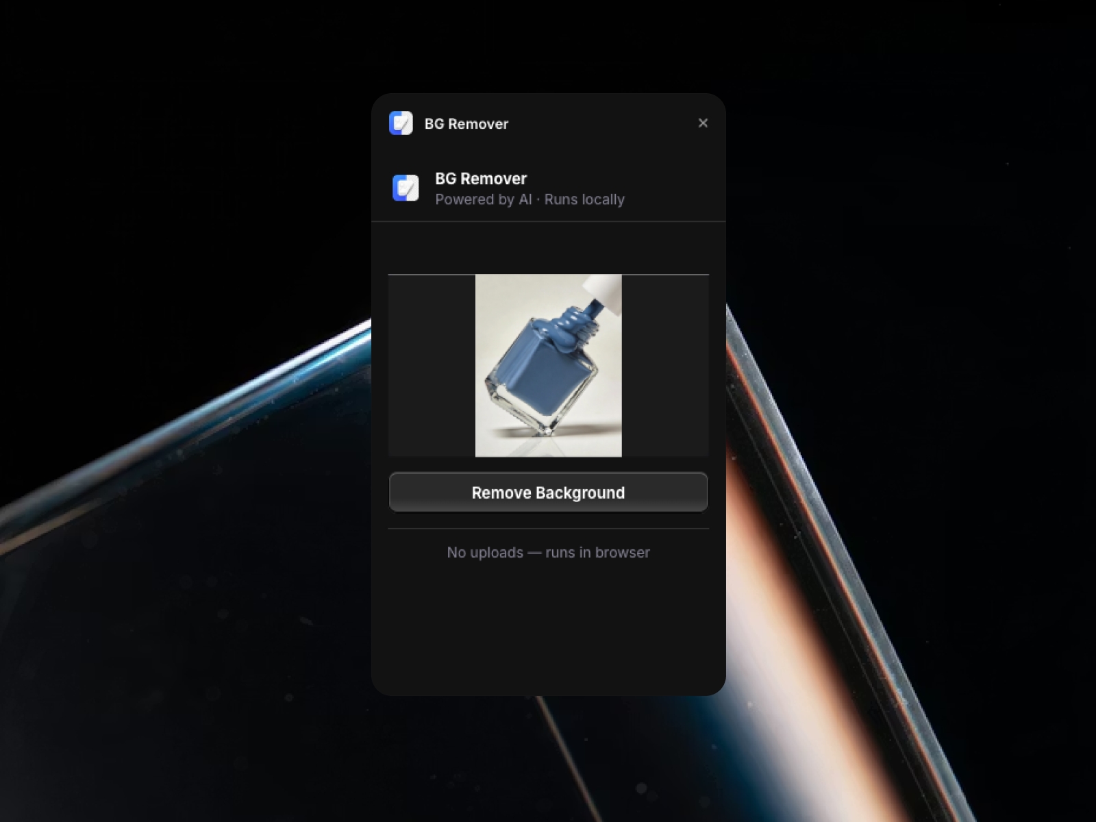 Screenshot 1 for BG Remover, a Framer Marketplace plugin by Pixels Dev.