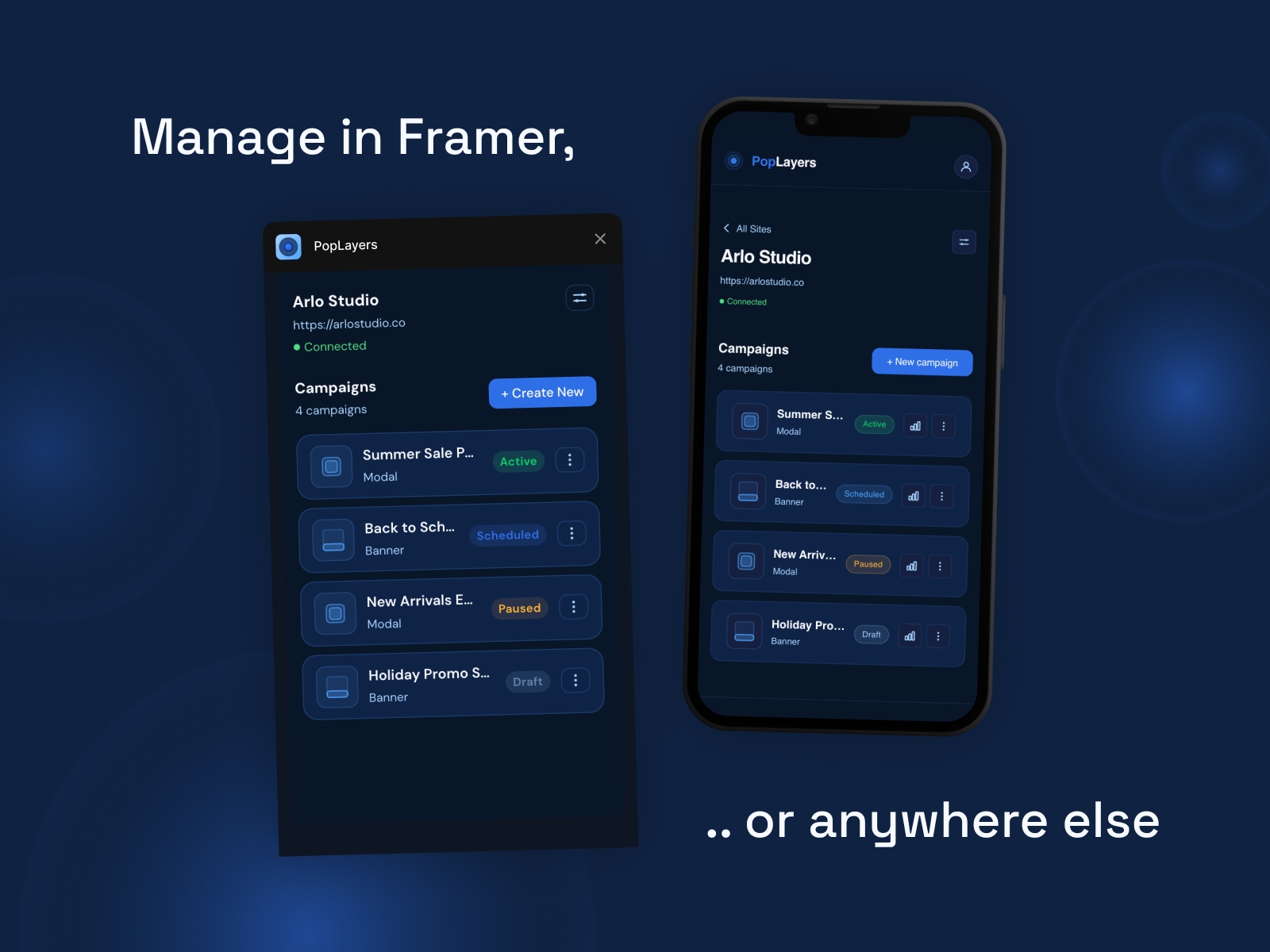 Screenshot 3 for PopLayers, a Framer Marketplace plugin by Bailey Jackson.