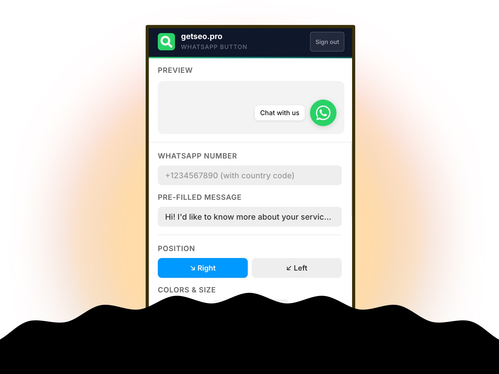 Thumbnail 2 for WhatsApp Chat Button by getseo.pro, a Framer Marketplace plugin by getseo.pro _.