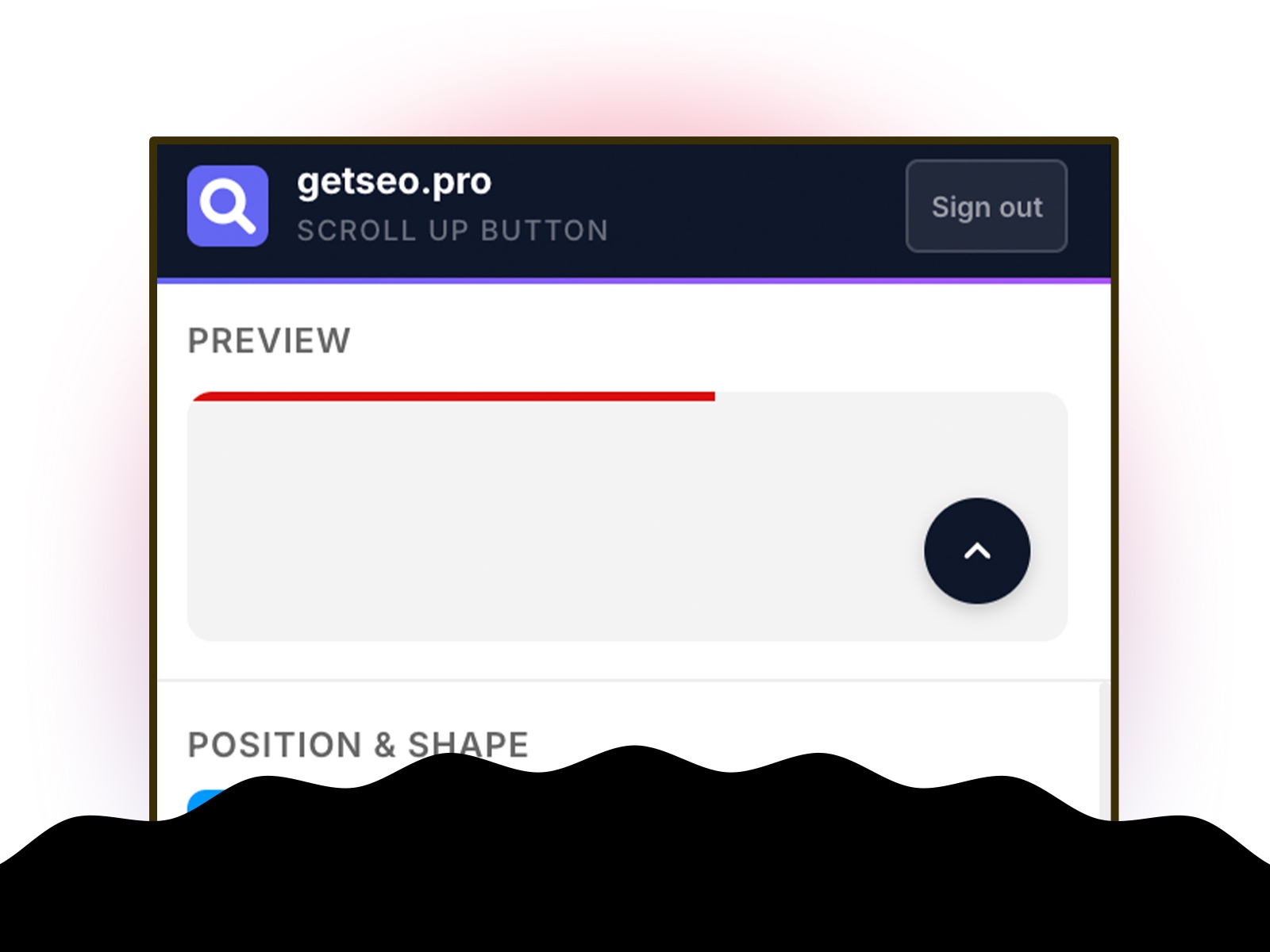 Thumbnail 1 for Scroll Up Button by getseo.pro, a Framer Marketplace plugin by getseo.pro _.