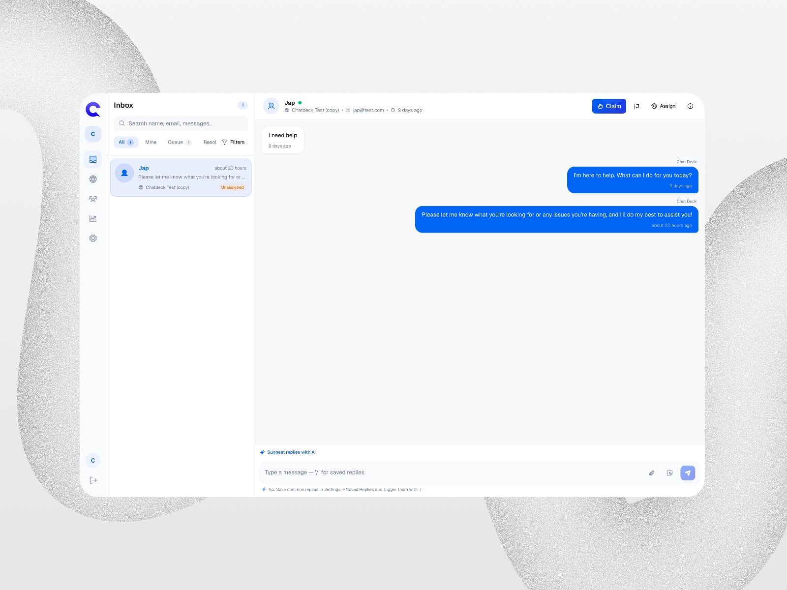 Thumbnail 2 for chatdeck, a Framer Marketplace plugin by Plaiter.