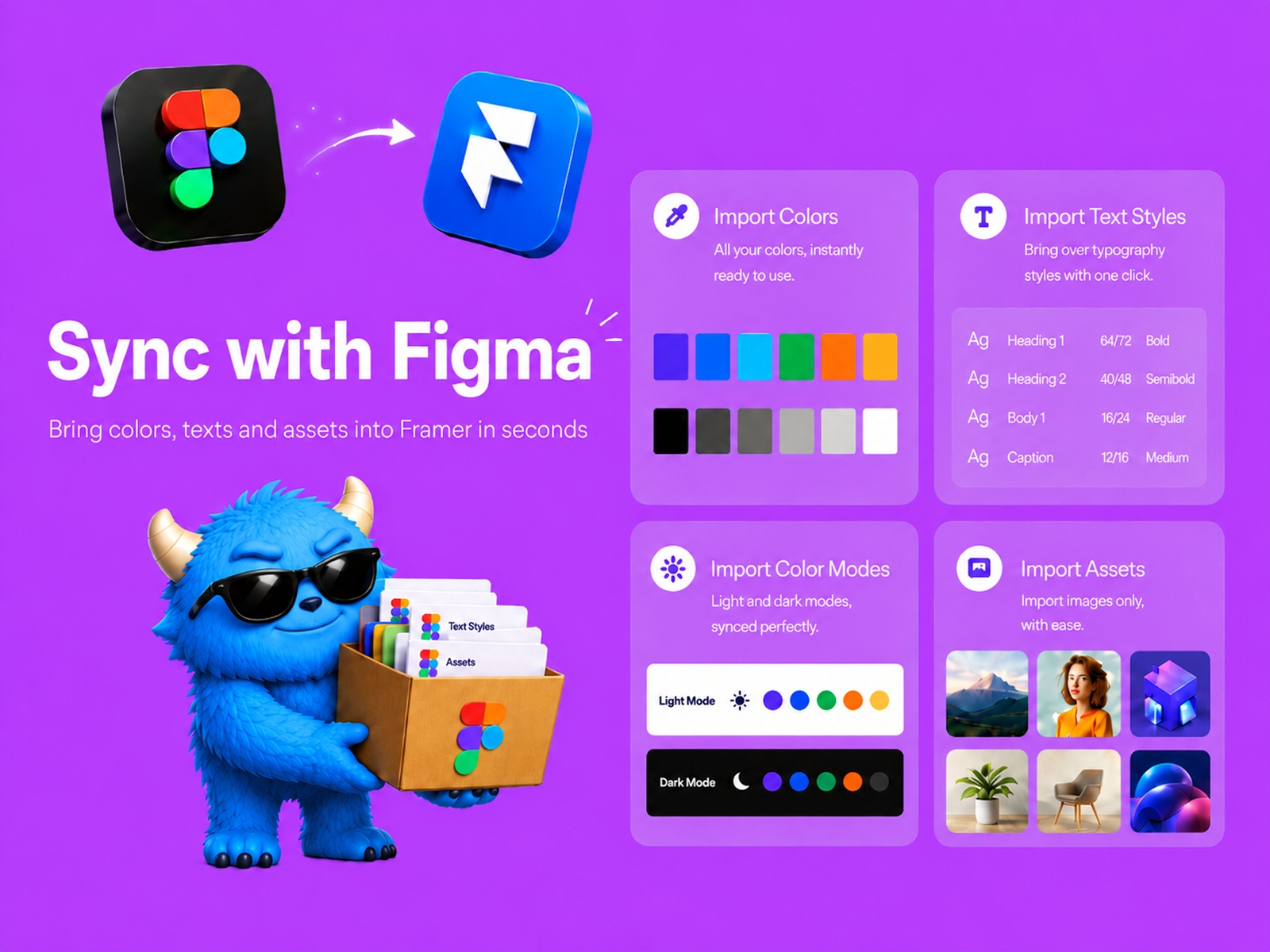 Thumbnail 2 for Figma Sync, a Framer Marketplace template by Benjamin Barak.
