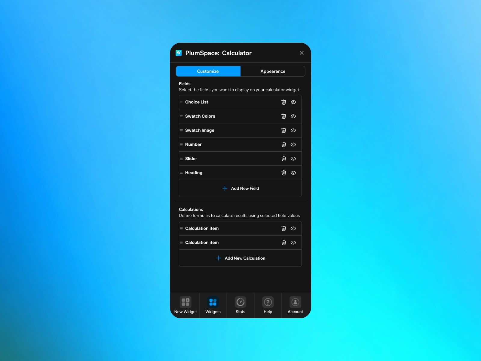 Thumbnail 2 for PlumSpace: Calculator, a Framer Marketplace plugin by PlumSpace.