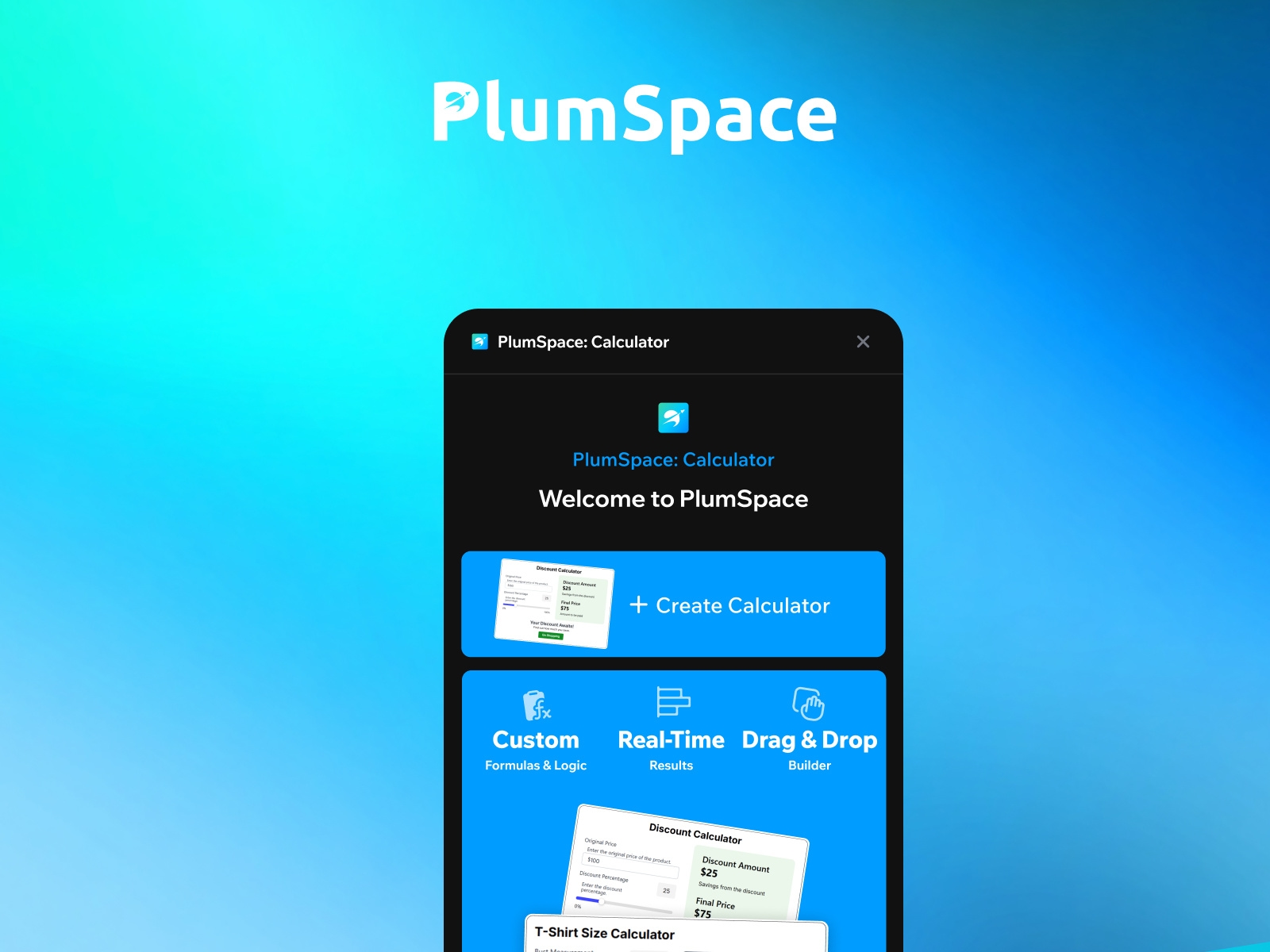 Thumbnail 1 for PlumSpace: Calculator, a Framer Marketplace plugin by PlumSpace.