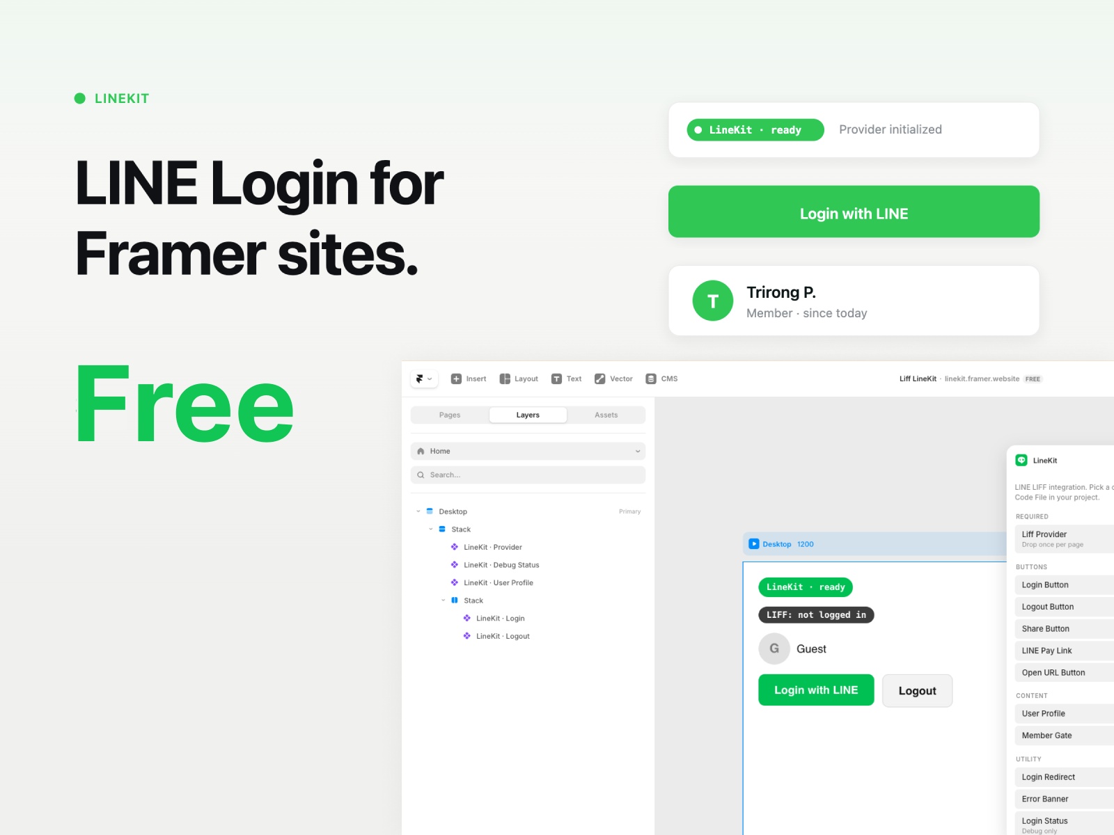 Screenshot 1 for LineKit, a Framer Marketplace plugin by Trirong Phasukyued.