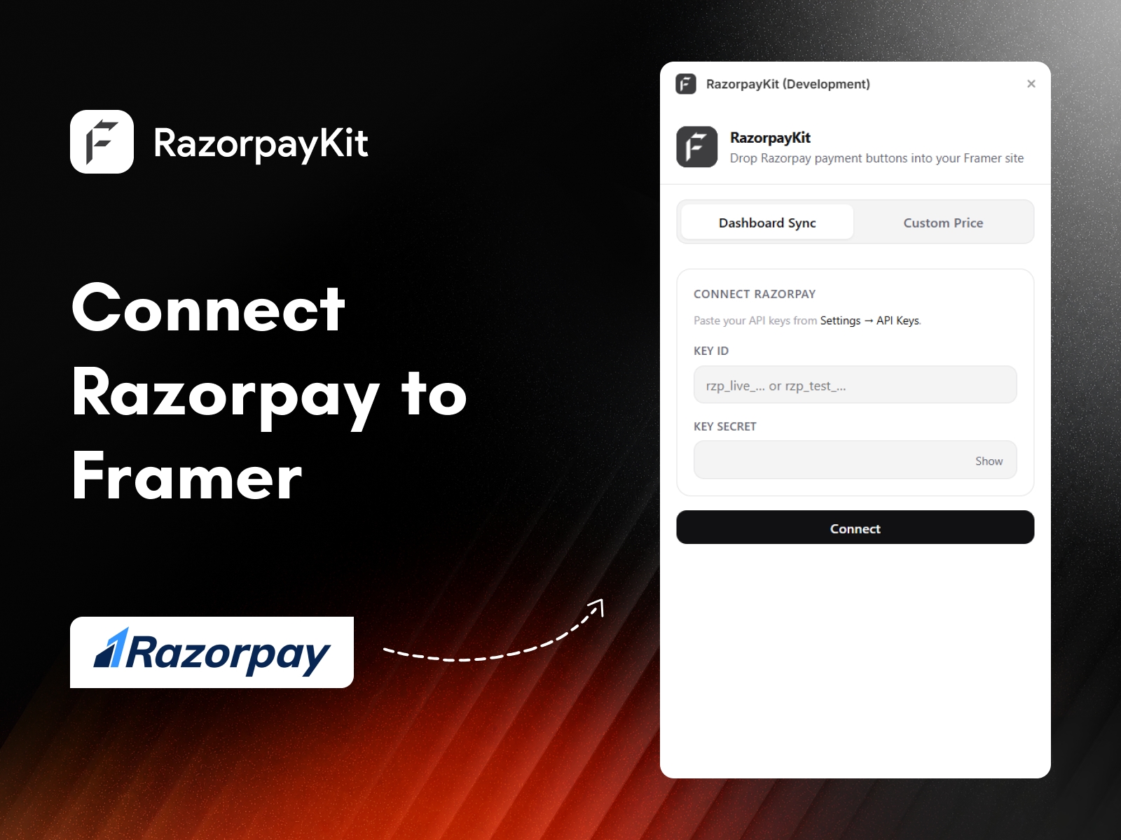 Screenshot 1 for RazorpayKit, a Framer Marketplace plugin by FeCommerce.