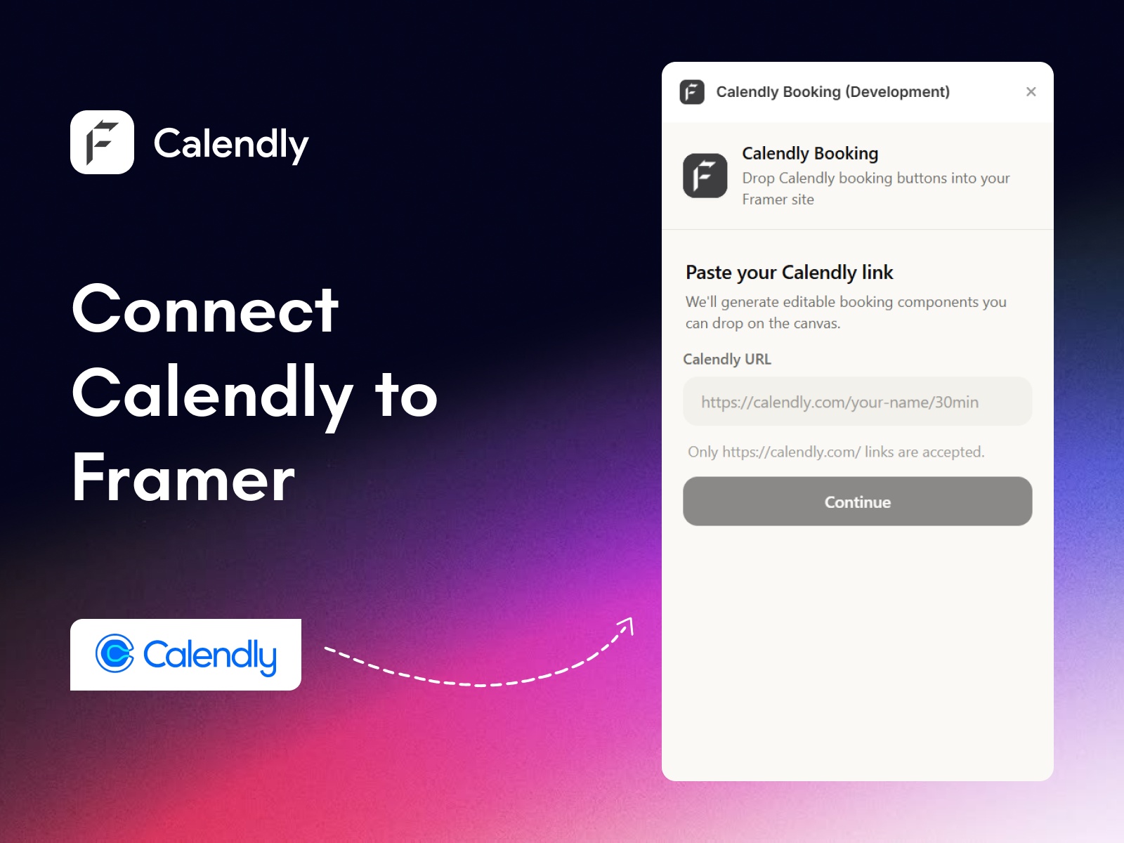 Thumbnail 1 for Calendly Booking, a Framer Marketplace template by FeCommerce.