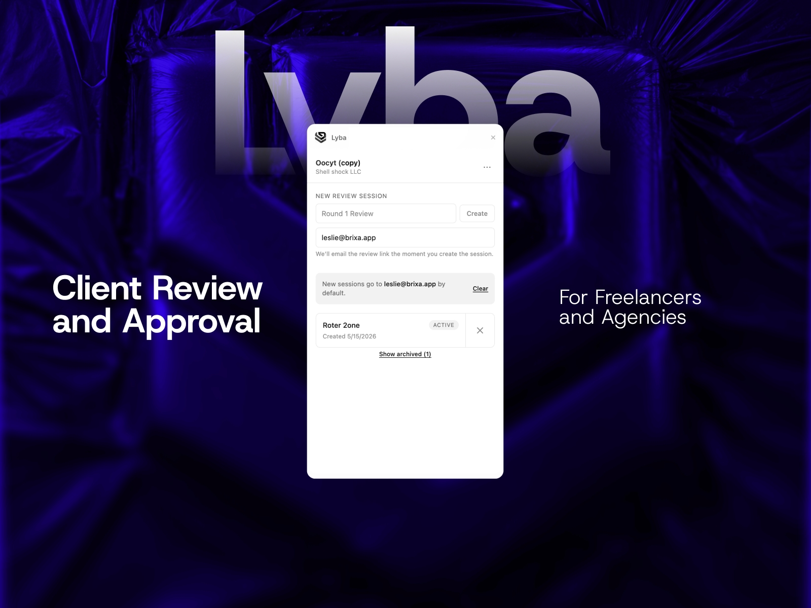 Thumbnail 1 for Lyba, a Framer Marketplace template by Leslie Williams.