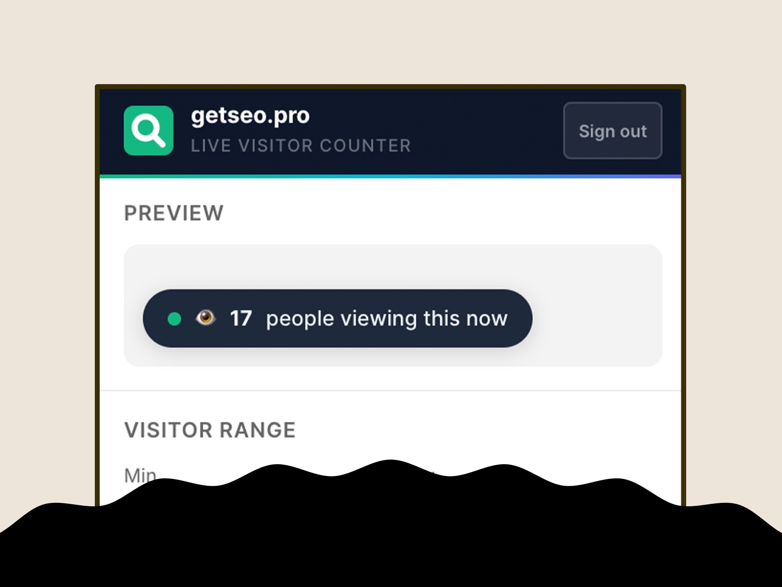 Thumbnail 1 for Live Visitor Counter by getseo.pro, a Framer Marketplace template by getseo.pro _.