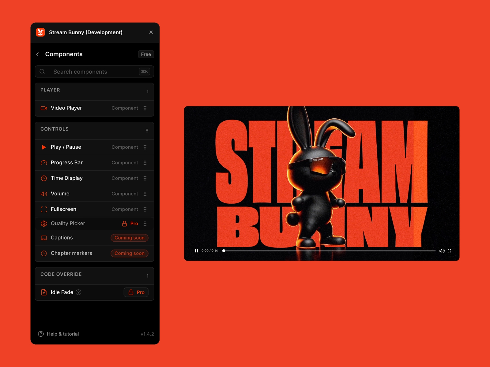 Screenshot 2 for Stream Bunny, a Framer Marketplace plugin by Stōkt.