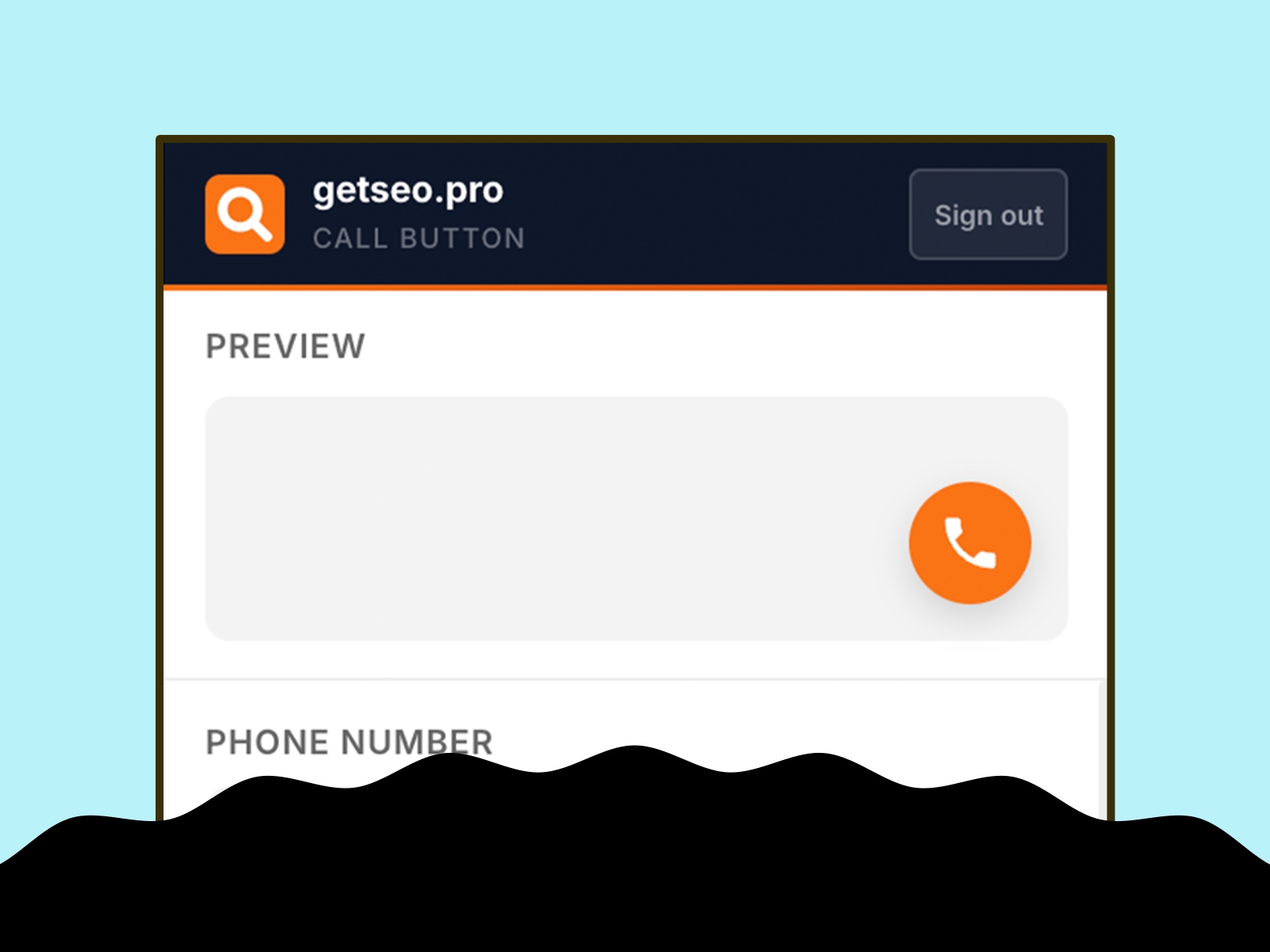 Screenshot 1 for Call Button by getseo.pro, a Framer Marketplace plugin by getseo.pro _.