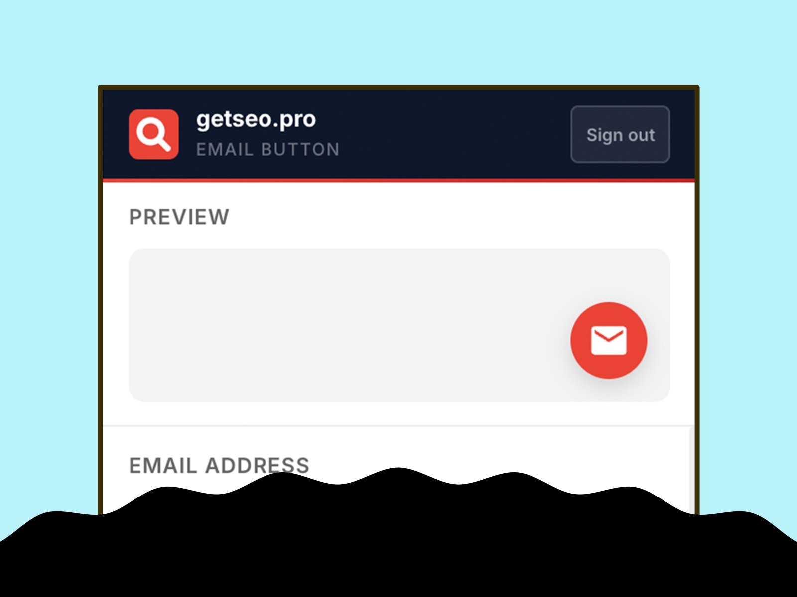 Screenshot 1 for Email Button by getseo.pro, a Framer Marketplace plugin by getseo.pro _.