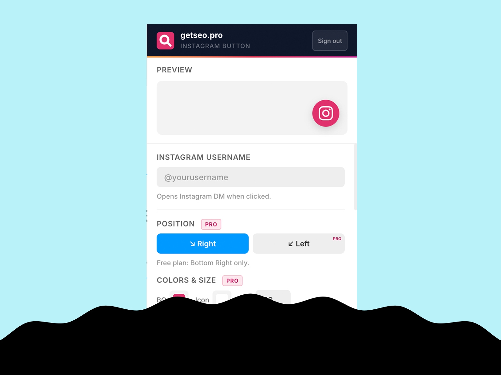Thumbnail 2 for Instagram Direct Button by getseo.pro, a Framer Marketplace plugin by getseo.pro _.