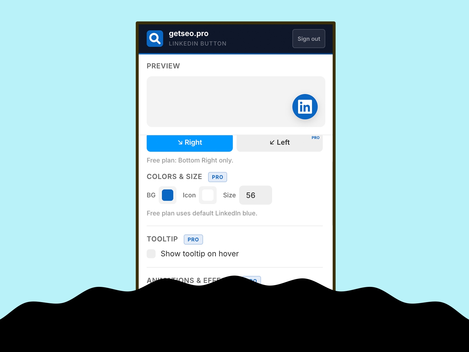 Thumbnail 2 for LinkedIn Button by getseo.pro, a Framer Marketplace plugin by getseo.pro _.
