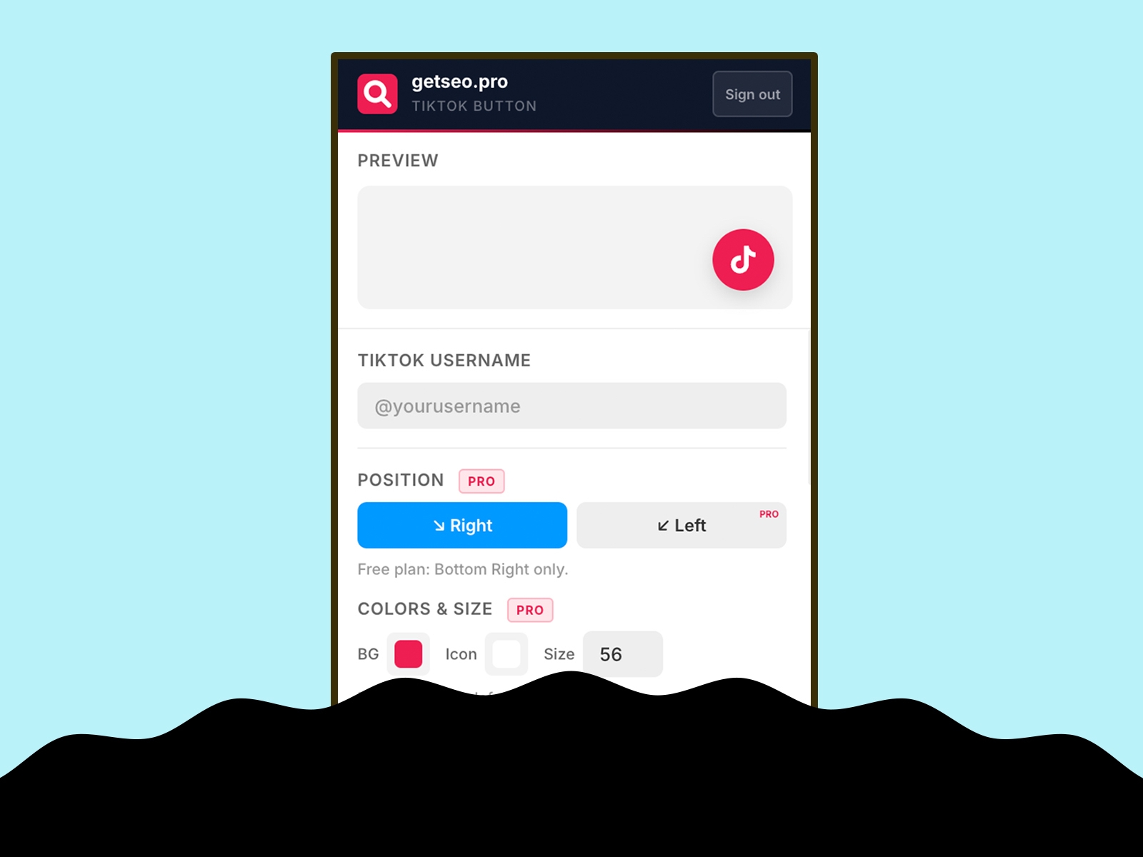 Screenshot 2 for TikTok Button by getseo.pro, a Framer Marketplace plugin by getseo.pro _.
