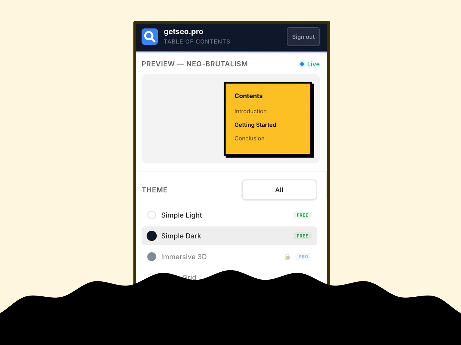 Thumbnail 2 for Table of Contents by getseo.pro, a Framer Marketplace template by getseo.pro _.