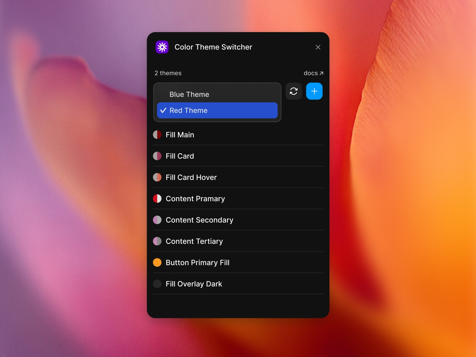Screenshot 2 for Color Theme Switcher, a Framer Marketplace plugin by Pavel Shu.