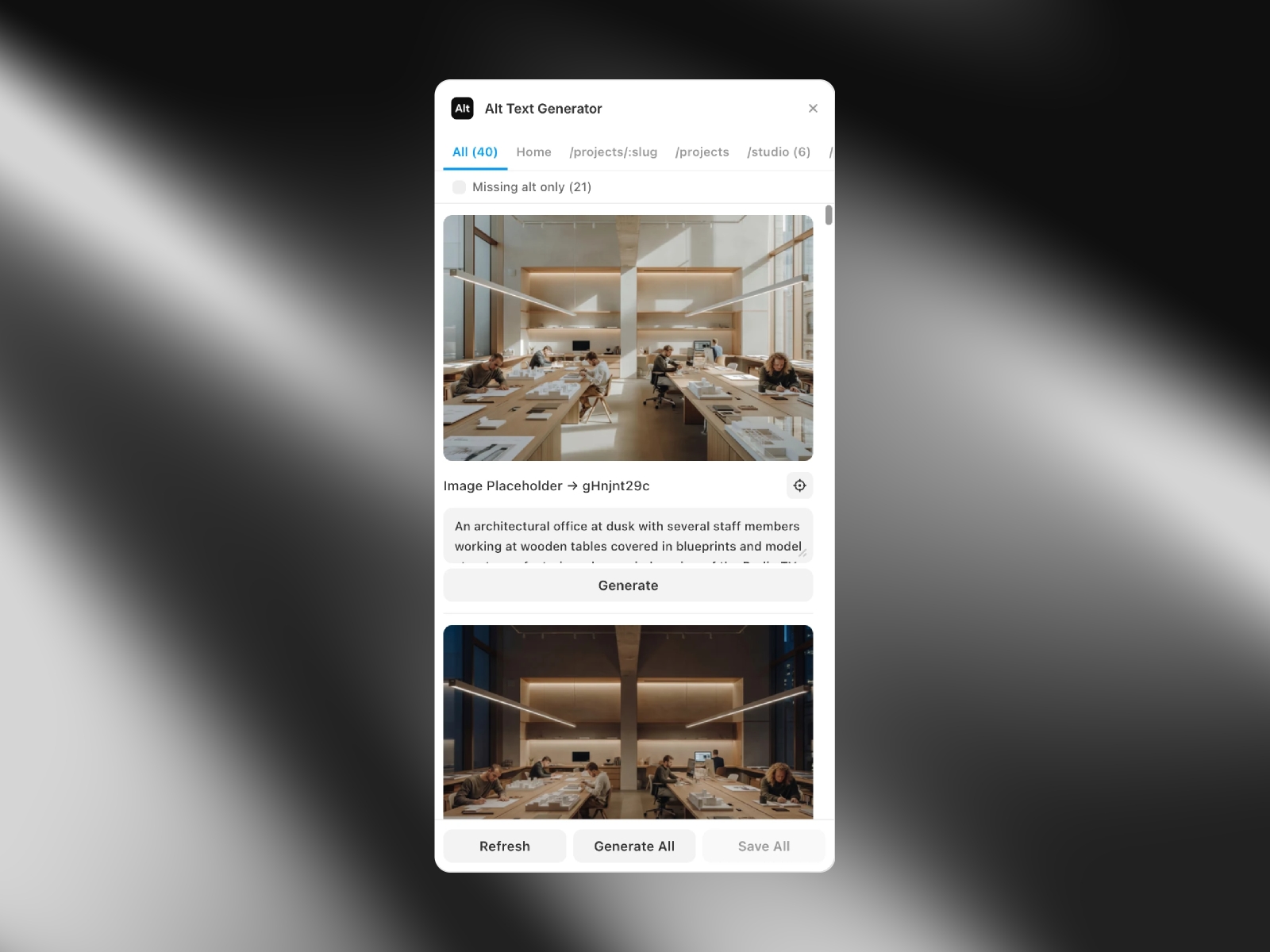 Thumbnail 1 for Alt Gen, a Framer Marketplace template by V2SPACE.