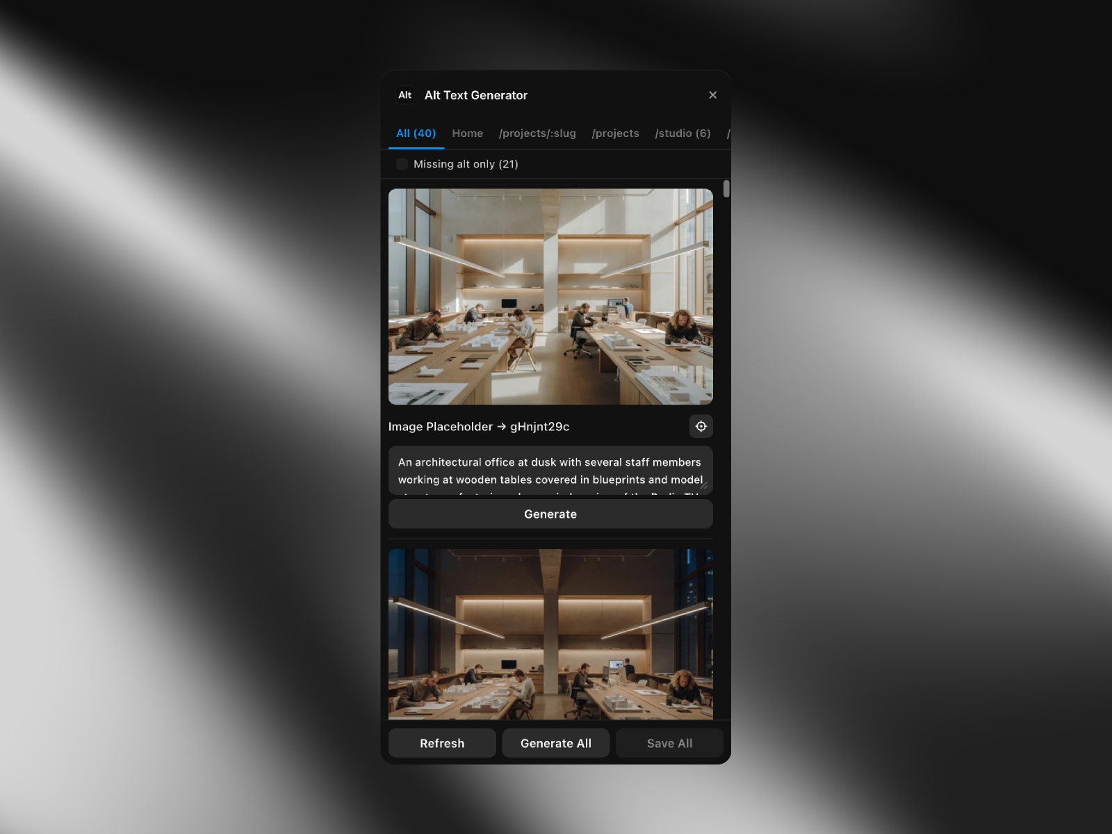 Thumbnail 2 for Alt Gen, a Framer Marketplace template by V2SPACE.